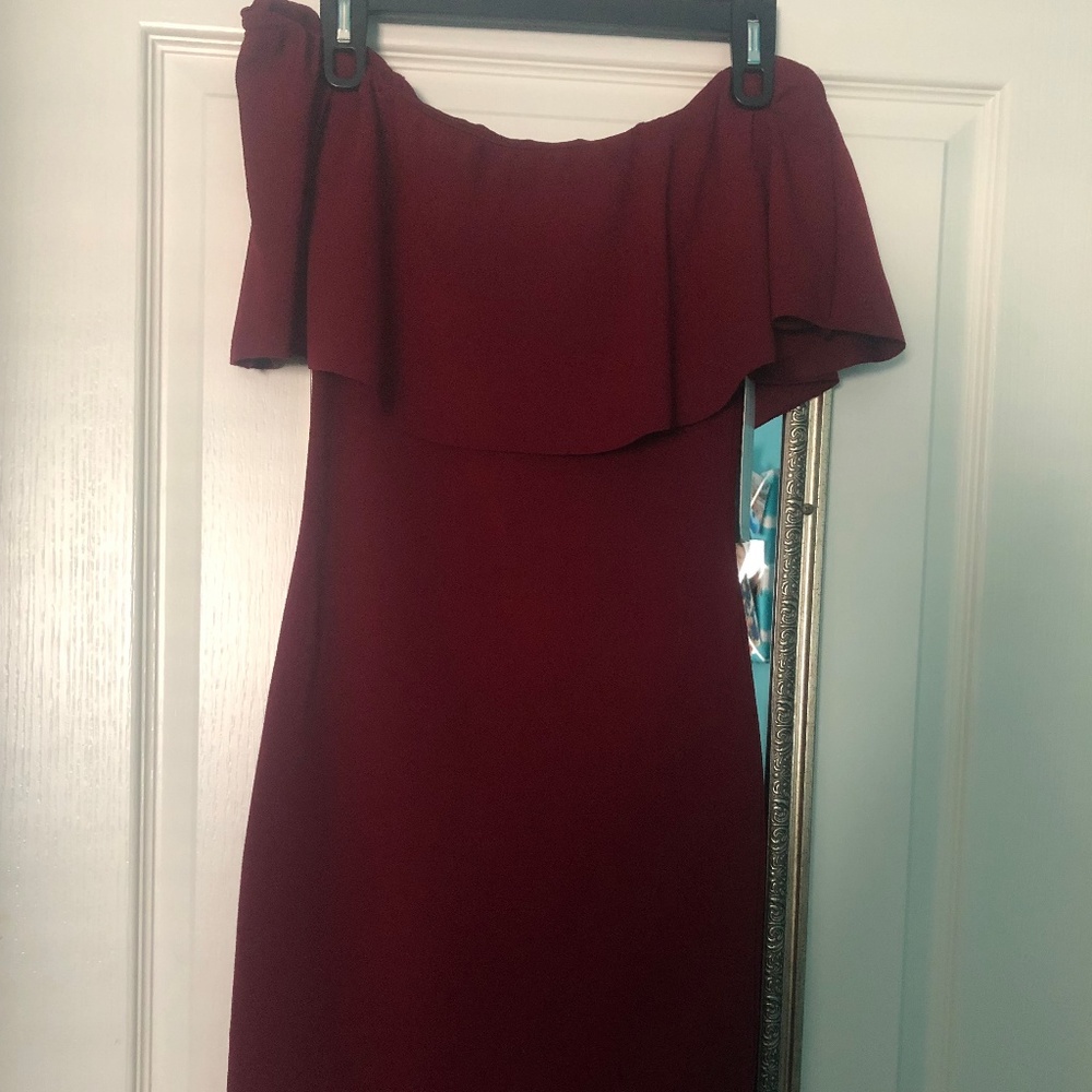 Midi Off-the-shoulder Bodycon Dress